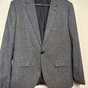 H&M Gray Sport Coat with Modern Fit skinny fit coupe moulante